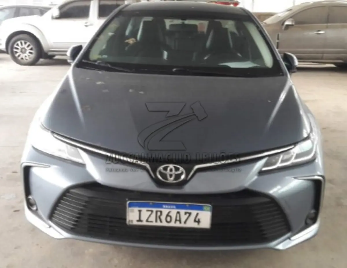 LOTE 003 - veiculo Toyota corolla GLI cinza, ano 2020 flex