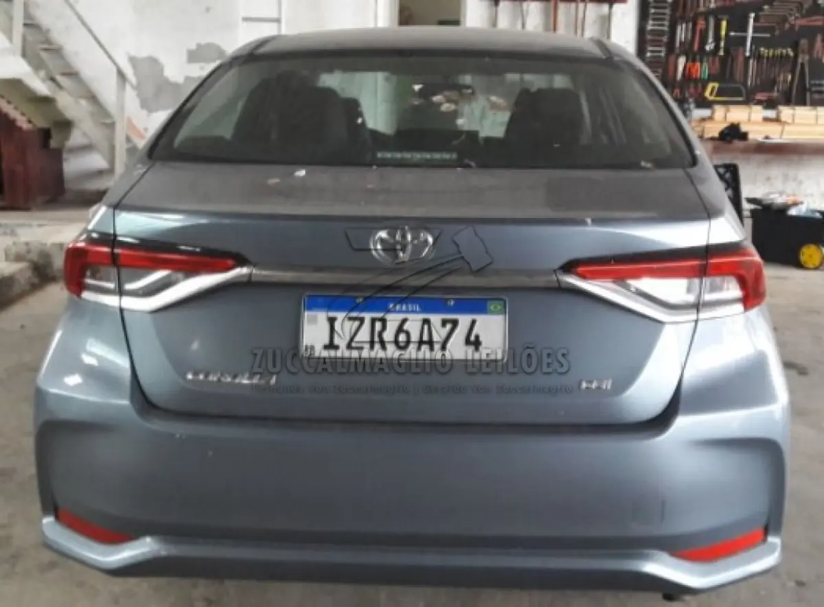 LOTE 003 - veiculo Toyota corolla GLI cinza, ano 2020 flex
