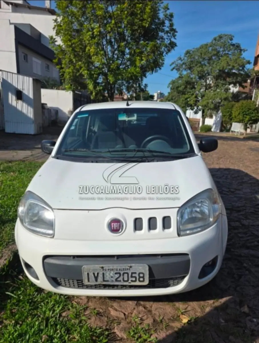LOTE 001 - uno branco Vivace, ano 2014, flex, placas IVL 2058, com km 111260, com chaves e estepe