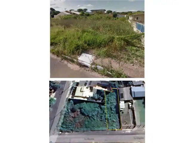 um  Terreno na  Rua Alagoas, S/N (baldio) – Parque Amador – Esteio/RS, matricula nr. 7612 do RI de Esteio com area superficial de 348,125m2