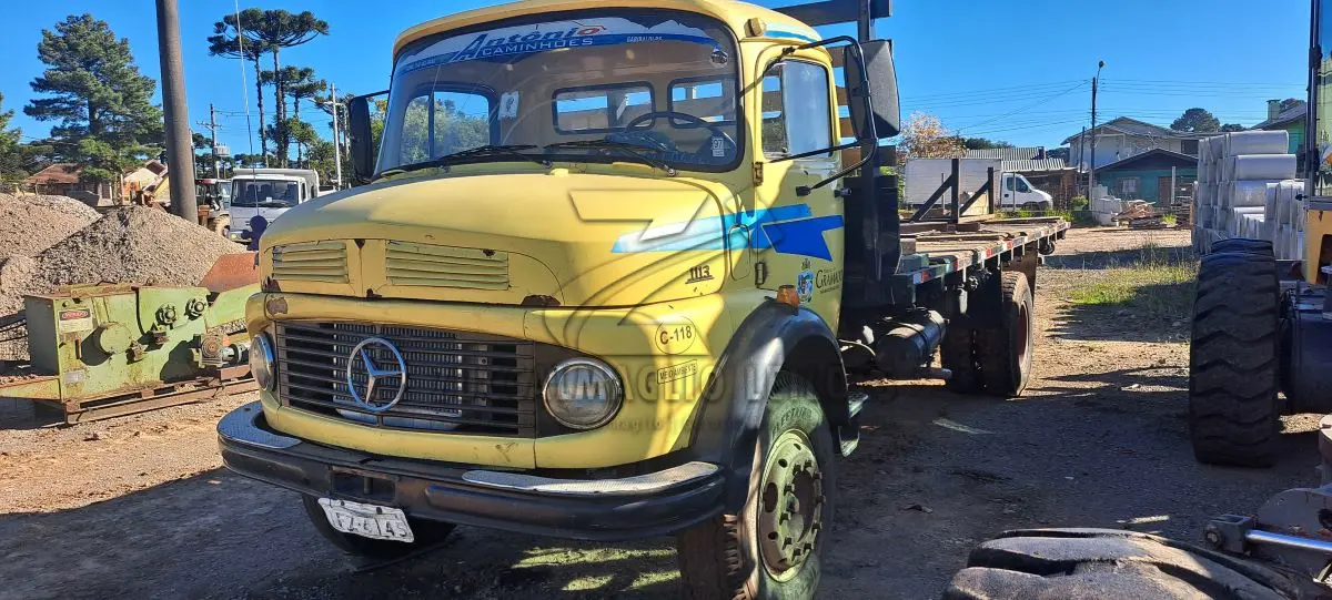 LOTE 005 - 01 MERCEDES BENZ M.BENZ/L.13, COR AMARELA, ANO 1976, PLACA IFZ 4145, RENAVAM 57150320, CHASSI 3440312311917
