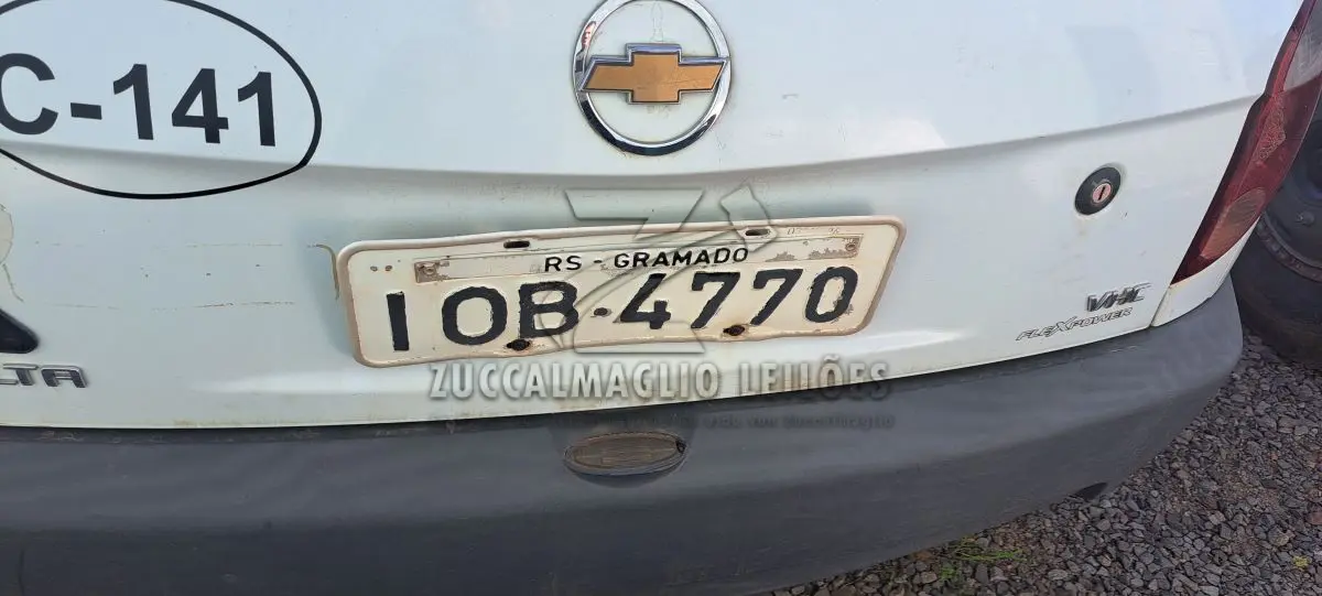 LOTE 004 - 01 GM CELTA LIFE, 2008, 1.0, COR BRANCA, PLACA IOB4770, RENAVAM 932017096, CHASSI 9BGRZ48908G157979