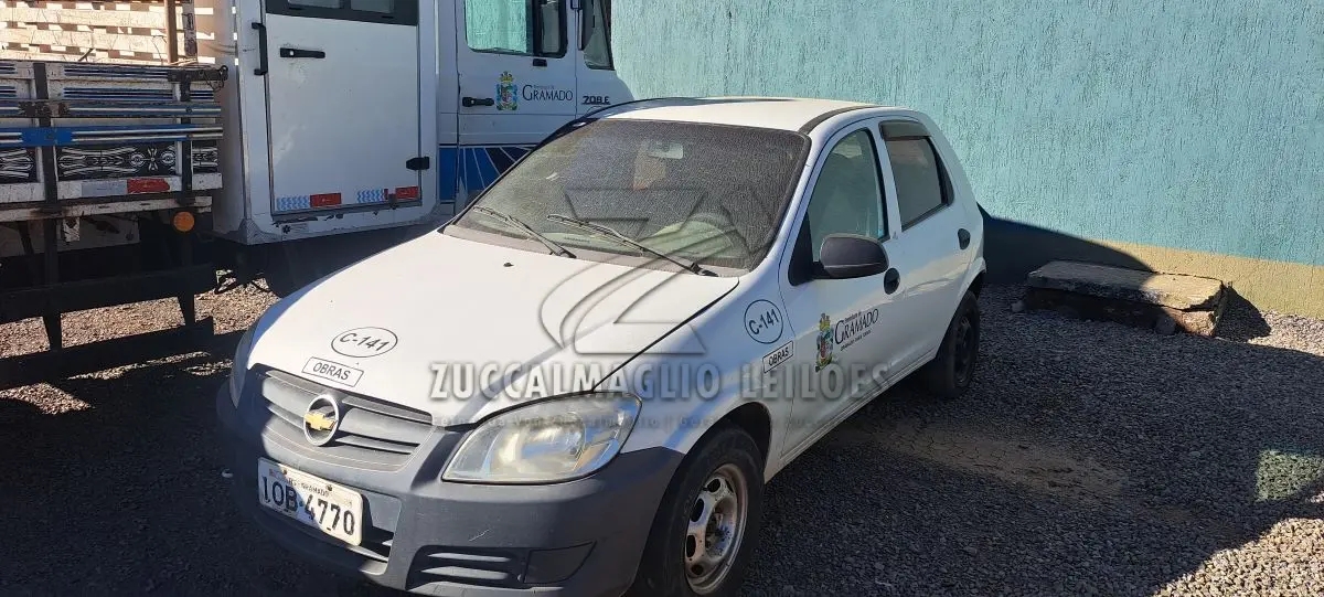 LOTE 004 - 01 GM CELTA LIFE, 2008, 1.0, COR BRANCA, PLACA IOB4770, RENAVAM 932017096, CHASSI 9BGRZ48908G157979