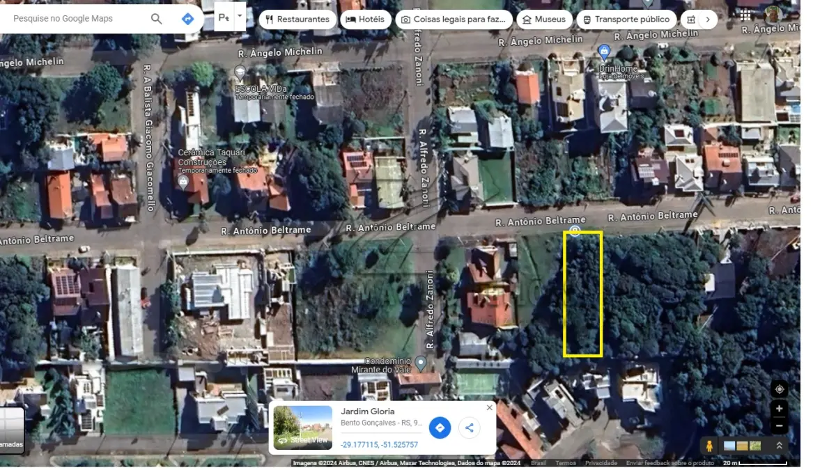 LOTE 019 - Terreno na Rua Antonio Beltrame , bairro Jardim Gloria  (PARCELAMENTO DIRETO COM A PREFEITURA)