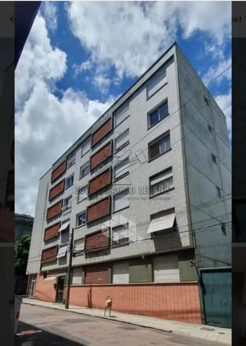 LOTE 001 - apartamento na Rua General Bento Martins, 702, apto 603, com 56,700m2 área total , centro histórico de PoA, com living e elevador