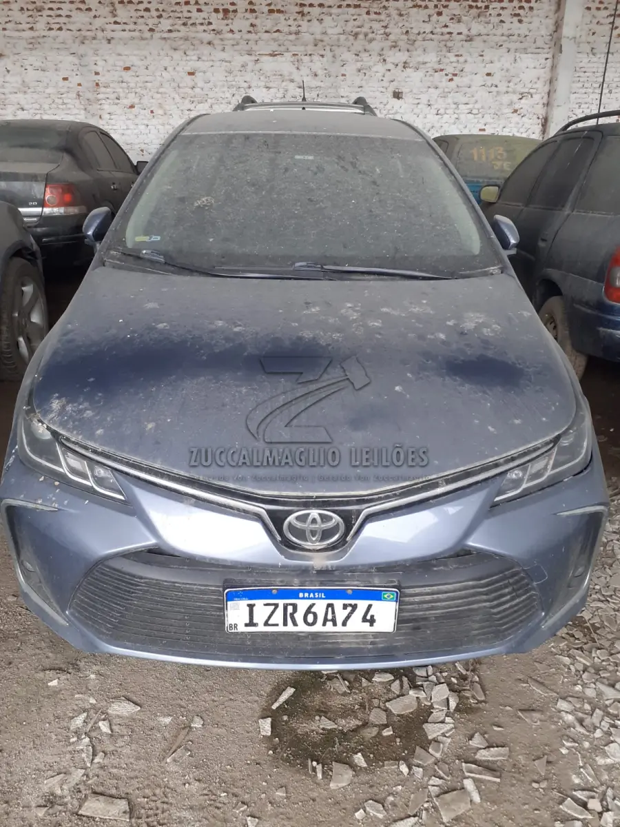 LOTE 003 - veiculo Toyota corolla GLI cinza, ano 2020 flex