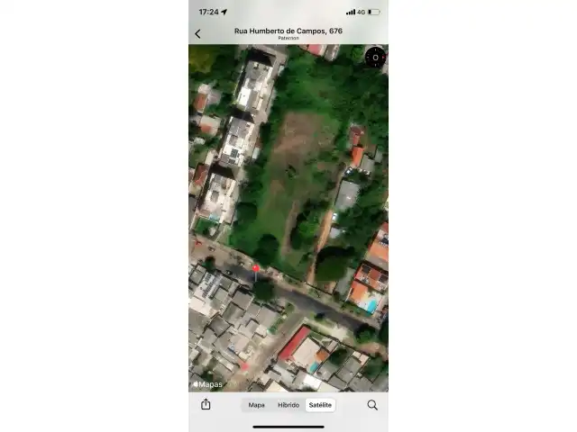 excelente área na Rua Humberto de Campos, 645, Bairro Santo Antônio, com área de 4.840m2 matricula nr. 6679