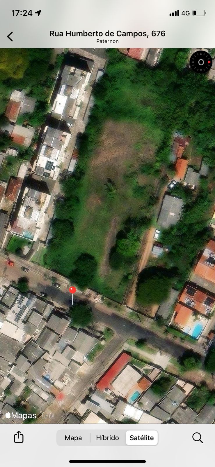 Imagem do imóvel area com 4.840m2, na Rua Humberto de Campos 654 , Porto Alegre /