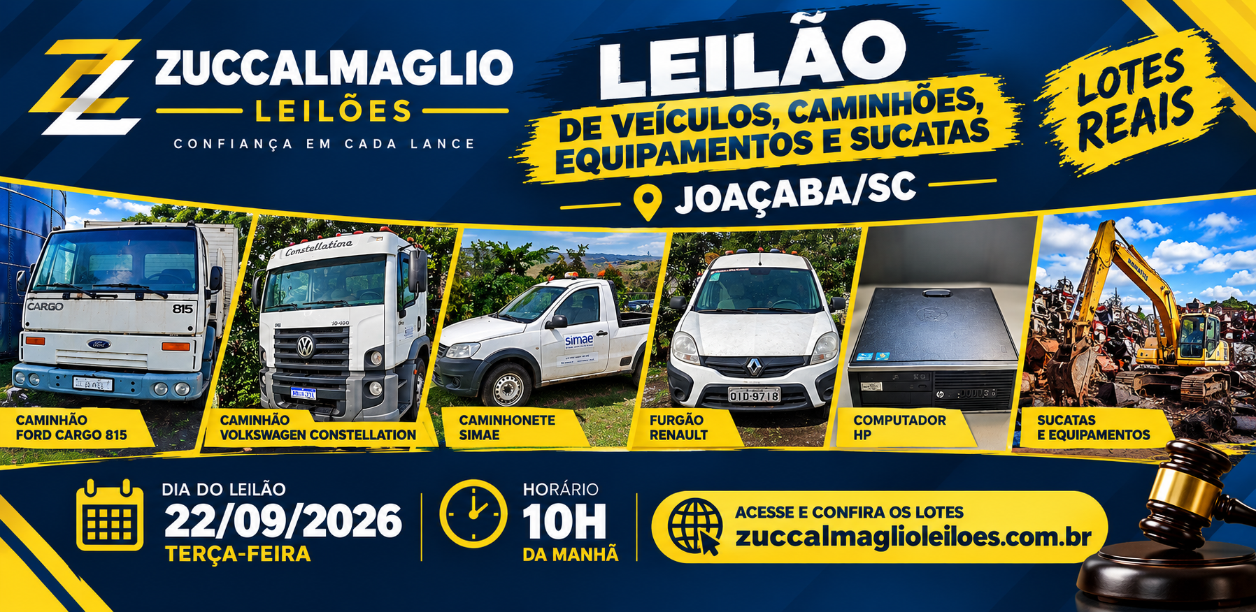 TODOS OS LOTES SERÃO FECHADOS ÁS 16 HORAS, INCLUSIVE AQUELES COM OFERTAS LANÇADAS.LEILAO SIMAE JOACABA SC LEILOEIRO GERALDO ZUCCALMAGLIO (48996642881)
